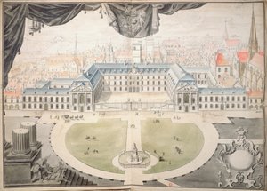 ディジョンのブルゴーニュ公爵宮殿の修復プロジェクト、1698年 作： Jules Hardouin Mansart