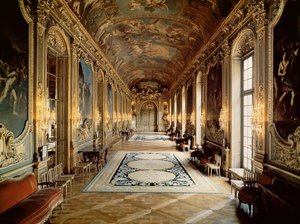 ホテルドトゥールーズのギャラリードリーの眺め、1720年頃 作： Jules Hardouin Mansart