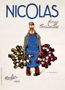ニコラス、ネクター、1930年頃（カラーリト） 作： Jules Isnard Dransy