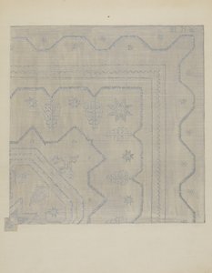 キャンドルウィック カバーレット ウーブン、c. 1936年。 作： Jules Lefevere