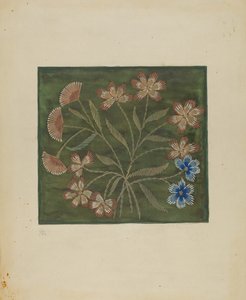 Embroidered Coverlet、1936年頃。 作： Jules Lefevere