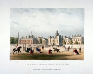 Admiralty and Horse Guards, Whitehall, Westminster, London, 1854年