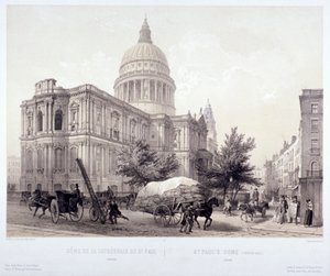 セント・ポール大聖堂（ロンドン）1855年頃 作： Jules Louis Arnout