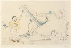 美容院--"惜しみなく" 作： Jules Pascin