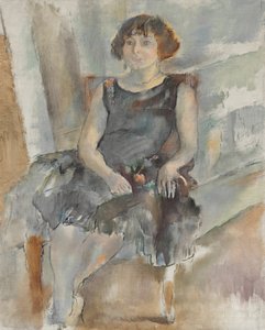 ブルネット、1928 作： Jules Pascin
