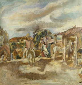 キューバの村;キューバ村、1917-1918年頃 作： Jules Pascin