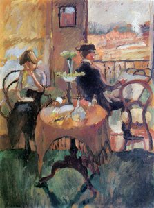 インテリア、1910年頃 作： Jules Pascin