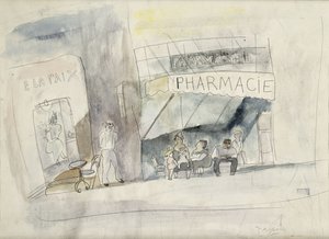 薬局、 作： Jules Pascin