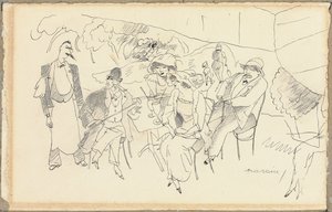 フィギュアのシーン 作： Jules Pascin