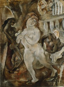 スザンナと長老たち。スザンナと古いもの、1921年頃 作： Jules Pascin