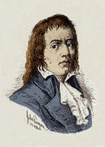 フランス革命。ジュール・ポローが描いた「フランソワ・ベイブフ・ディット・グラックス（1760-1797）革命家の肖像」。 作： Jules Porreau