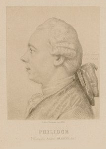フランソワ・アンドレ・ダニカン・フィリドールの肖像 1726-1795。 作： Jules Porreau