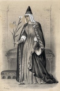 カノッサとして知られるトスカーナのマチルド伯爵夫人の肖像 作： Jules and Raunheim Hermann David
