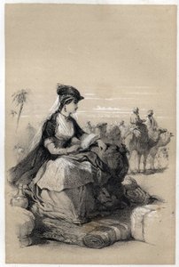 レディ メアリー (マリー) ウォートリー モンタギュー (Wortley-Montagu) (1689 年 5 月 26 日 - 1762 年 8 月 21 日)、英国の作家の肖像。 作： Jules and Raunheim Hermann David
