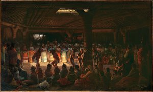 カリフォルニア州クリアレイクの地下ラウンドハウスでダンス 作： Jules Taverniers
