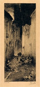 ゲントの路地 作： Jules de Bruycker