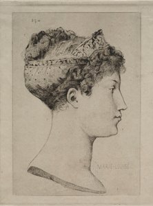 プロフィールのマリー・ルイーズ 作： Jules de Goncourt