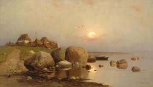 1892年の漁村 作： Juli Julievich Klever