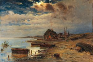 バルト海沿岸の夜の気分、1907年。 作： Juli Julievich Klever