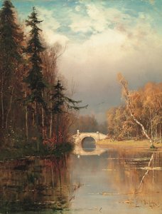 1893年秋の公園 作： Juli Julievich Klever