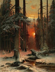 森の雪、1885 作： Juli Julievich Klever
