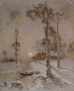 冬の日没、1900 作： Juli Julievich Klever