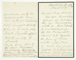 Autograph Letter, March 3, 1875.