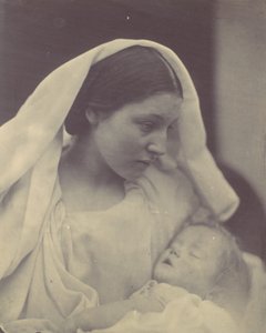 休むマドンナ、1864年。 作： Julia Margaret Cameron