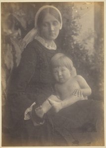 ハーバート・ダックワース夫人とジェラルド・ダックワース（1872年 作： Julia Margaret Cameron