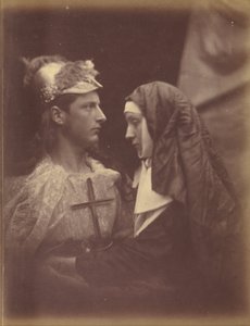 ガラハッド卿と淡い尼僧 作： Julia Margaret Cameron