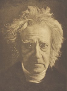 Sir John Herschel, 1867, 1893年頃に印刷されたものです。 作： Julia Margaret Cameron