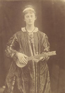 神の絶望の深さからの涙が心に浮かび、目に集まる 作： Julia Margaret Cameron