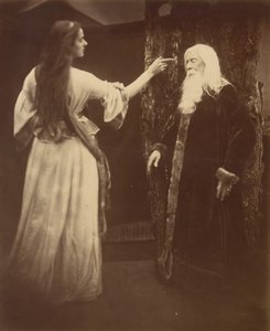 ヴィヴィアンとマーリン、1874年 作： Julia Margaret Cameron