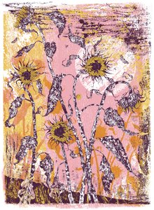 son sine sole iris, 2016（スクリーンプリント）