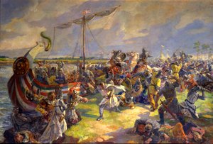1240年7月15日のネバの戦い」、1940年。  