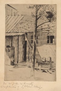 ドゥーリヤード、バケツ、ツリー 作： Julian Alden Weir