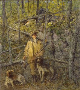 ハンターと犬、1912年。