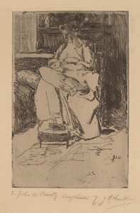 お母さんと子供 作： Julian Alden Weir
