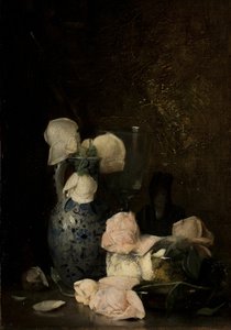 バラ、1880〜90年頃 作： Julian Alden Weir