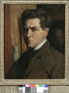 自画像、1886 作： Julian Alden Weir