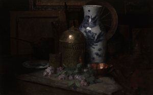 スタジオの静物 作： Julian Alden Weir