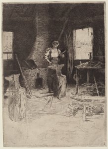 鍛冶屋 作： Julian Alden Weir