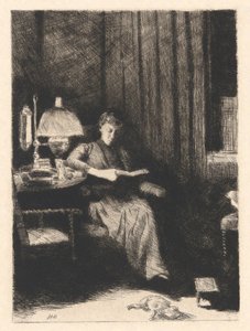 イブニングランプ 作： Julian Alden Weir