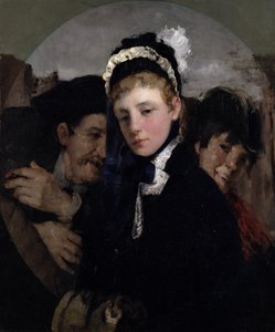 ユニオンスクエア、c.1879 作： Julian Alden Weir