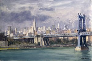 マンハッタン橋、ニューヨーク、1996 作： Julian Barrow