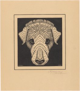犬の頭 作： Julie de Graag (signed by artist)