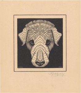 犬の頭 作： Julie de Graag (signed by artist)
