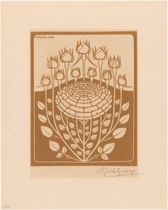 バラの茂み 作： Julie de Graag (signed by artist)