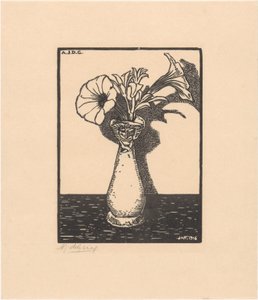 花と花瓶 作： Julie de Graag (signed by artist)