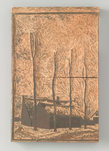 家の近くの 4 本の木 作： Julie de Graag (signed by artist)